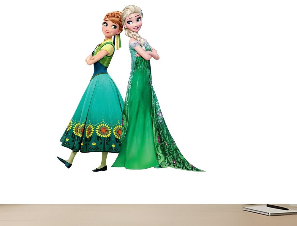 JVERF - Anna and Elsa| Wall Stickers for Kids 1