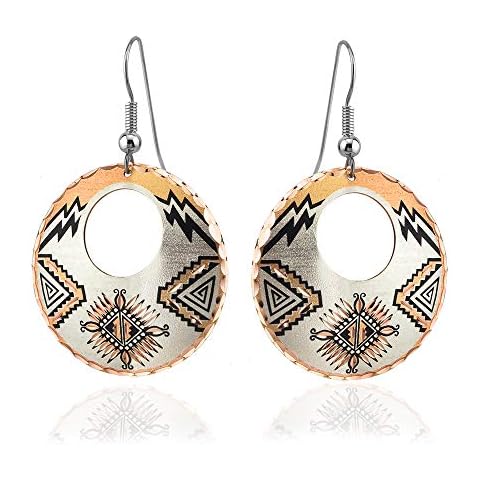 Sunburst Earrings, Concentric Circles/Dragonfly/Dolphin/ Turtle /Bear/Black Cat Earrings/ Blue/Yellow/Blue/Lavender Black Flower Hoop Earrings Women Cover