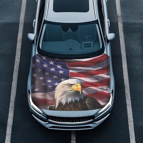 Image of Car Hood Cover Protector, an All-Weather Waterproof, Windproof Car Cover for Winter Frost and Ice Removal-Eagle Animal