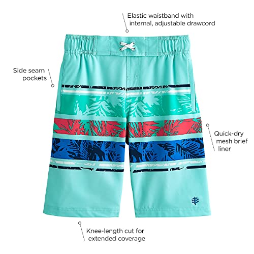 Coolibar Upf 50+ Boys' Island Swim Trunks - Sun Protective (Small- Navy Octopus) #TOP1