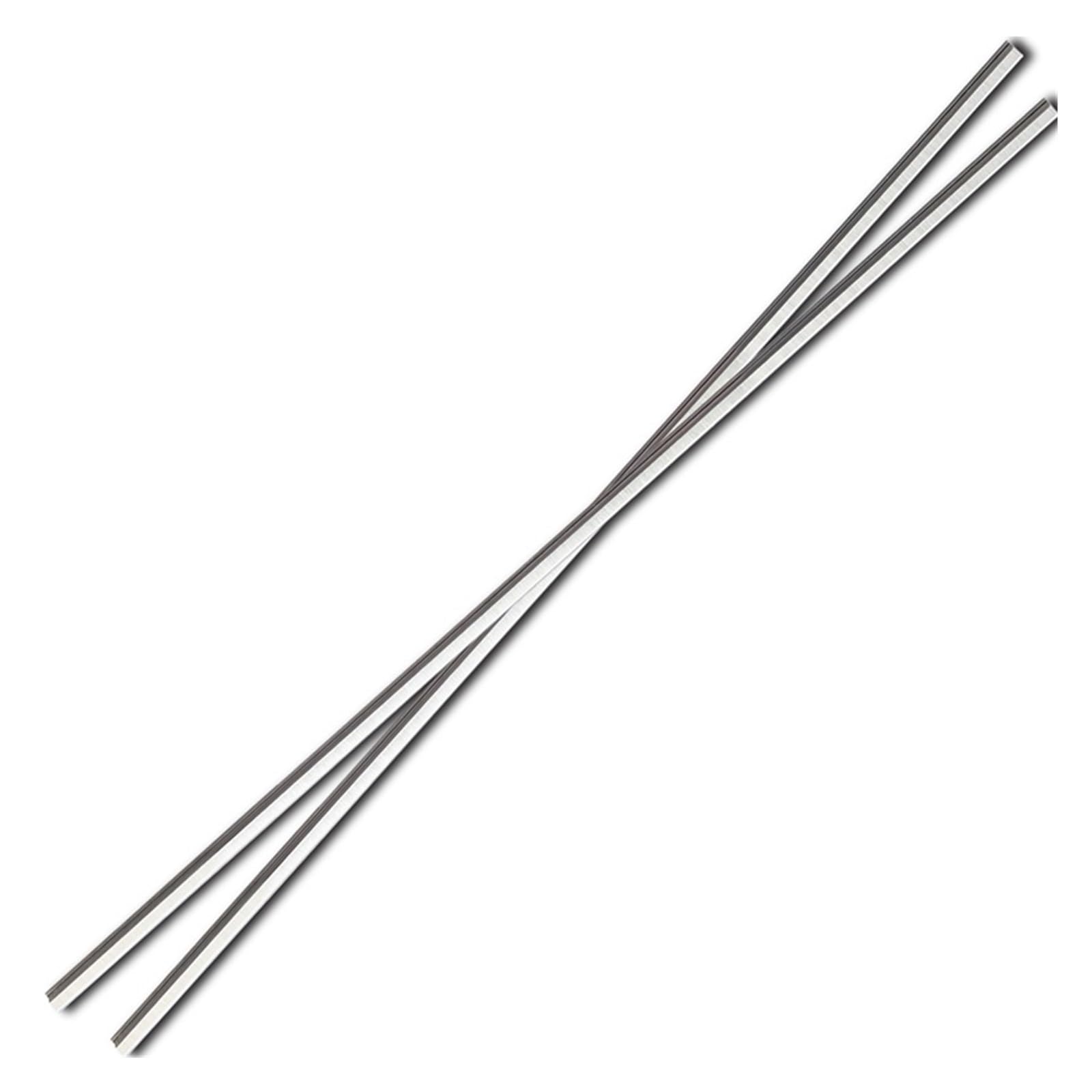Cuchillas de Cepillo HSS Cuchillas de Repuesto for cepilladora de 306 x 8 x 2,0 mm, HSS, for cepilladora de Espesor 2012 y 2012NB, tratada térmicamente, de Doble Filo, Juego de 3 = 6 Piezas