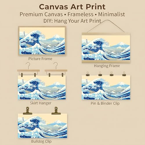 Affiche poster oriental mont fuji impression toile salon traditionnel - 7