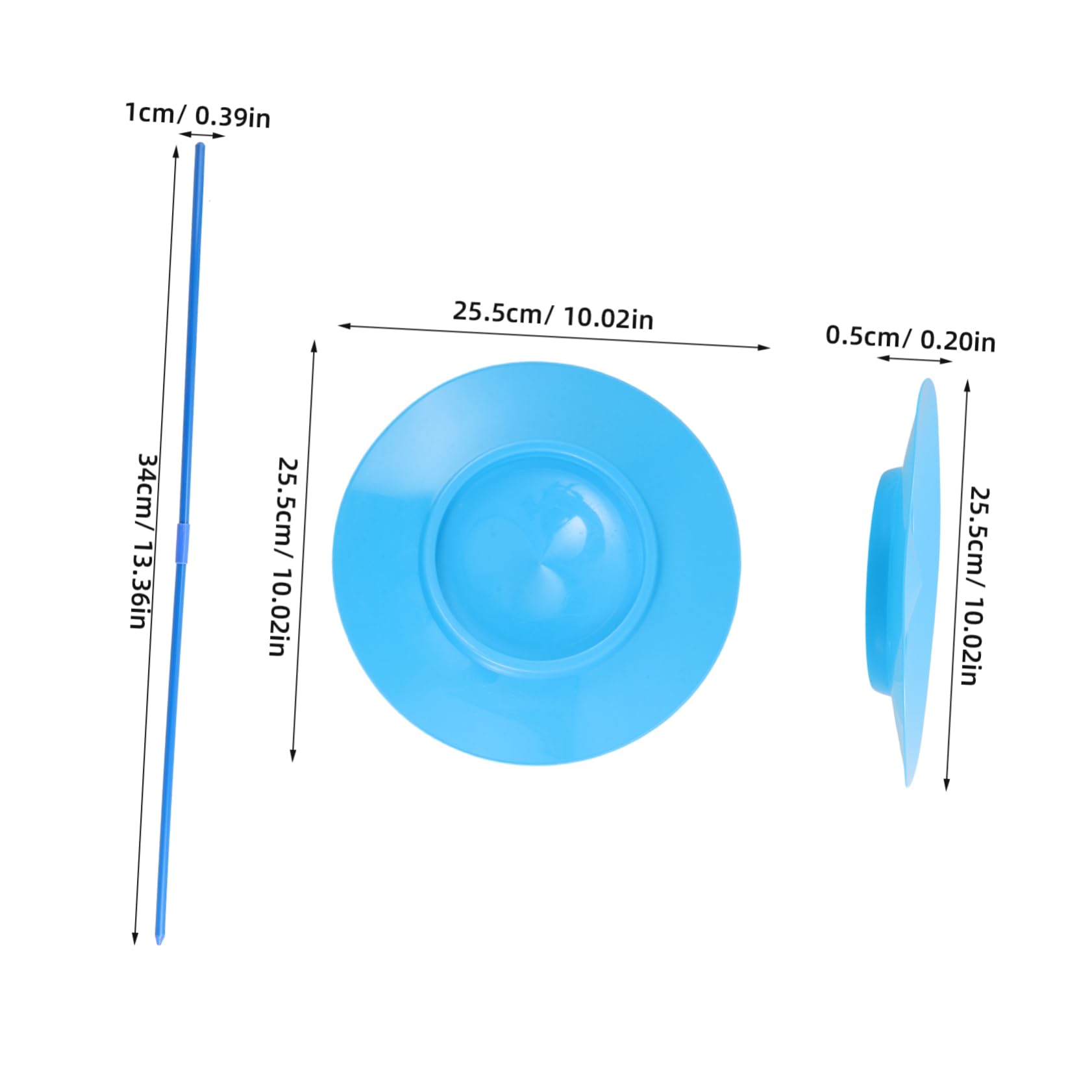 YARNOW Circus Juggling Toy Set for Boys and Girls 2pcs Juggling Plates Sticks School Student Activity Game for Parties Events