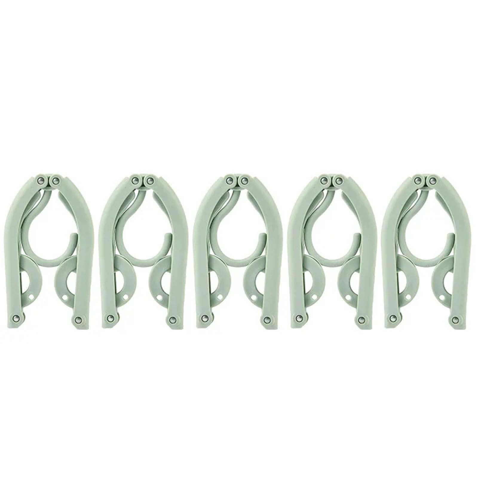 Grucce Set di grucce pieghevoli con clip for asciugare i vestiti, gruccia pieghevole da viaggio, stendibiancheria telescopico portatile(No clip green,Purple 20pcs)