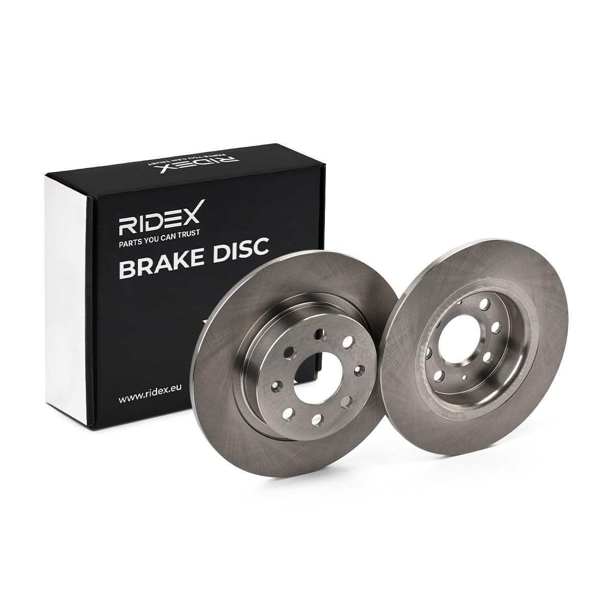 RIDEX 82B0421 2x Disco de freno Trasero sin tornillos Compatible con FIAT GRANDE PUNTO 199