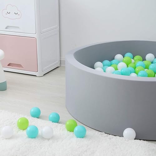 Miniatura 177 de GOGOSO 100 pelotas de juego no tóxicas para niños, suaves, a prueba de aplastamiento y sin BPA en colores divertidos para jugar en interiores