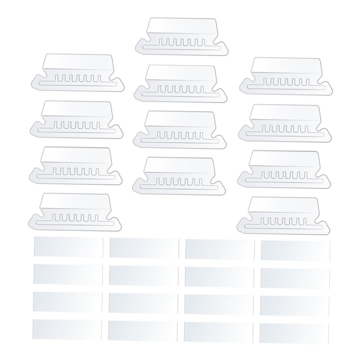 DOITOOL 4 Set Linguette Colorate per Faldoni Appendibili Etichette per Archiviazione Documenti Facile Usare e per Ufficio e Casa