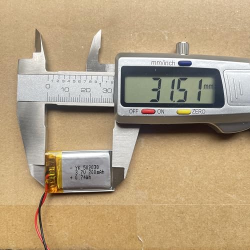 2er Set 3,7V 200mAh LiPo Akku 502030, JST 2.0 Stecker, wiederaufladbar, für DIY Projekte, RC Modellbau, Drohne, LED und kleine elektronische Geräte – Bild 6
