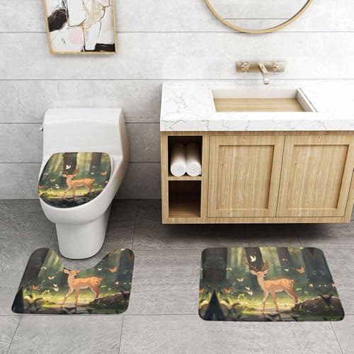 Tapis de bain antidérapants pour éviter les chutes Bambi (3x)