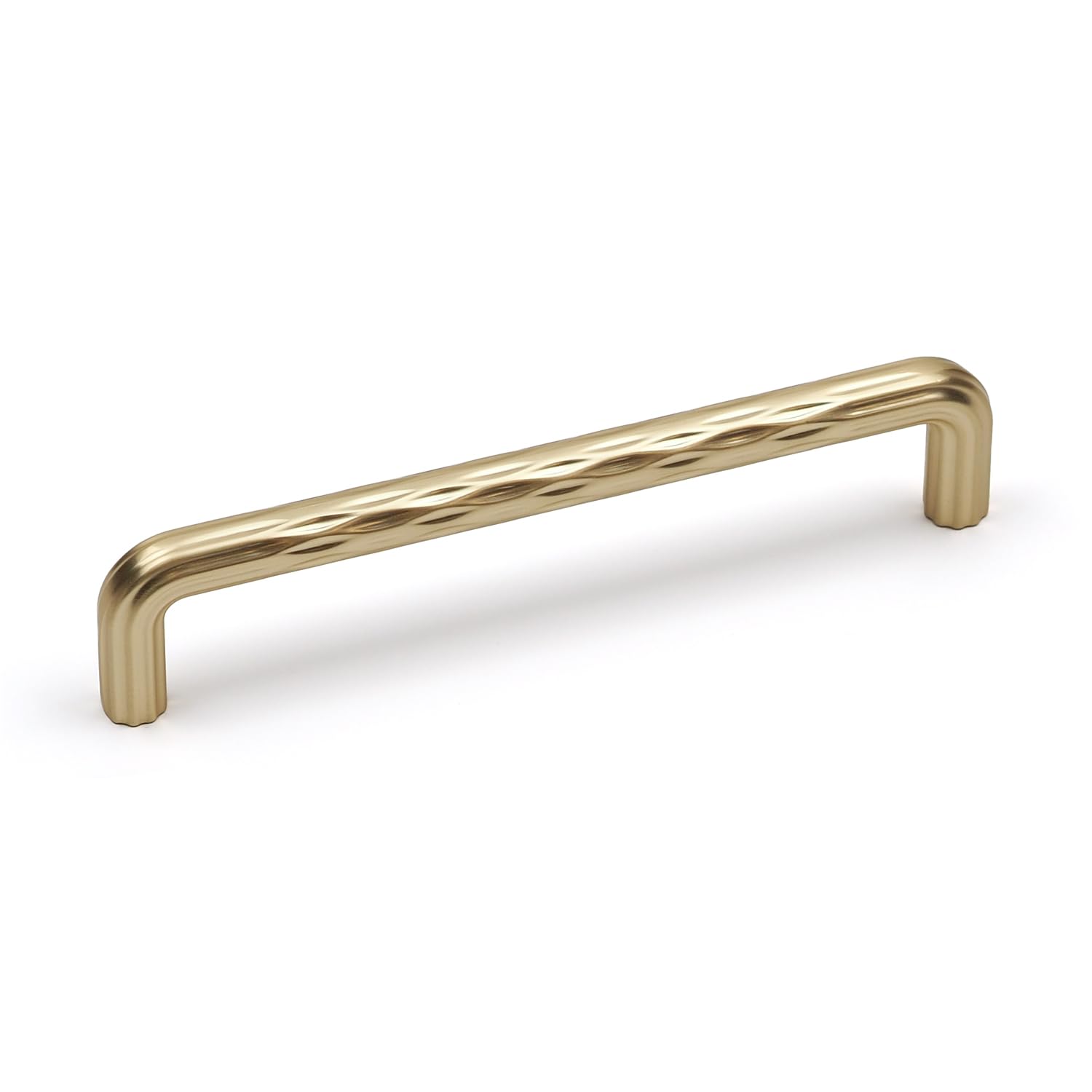 128mm Brass Gold Cupboard Handles Textured Grooved Knurled Bar Pull Kitchen Cabinet Door Drawer Dresser Replacement from B&Q