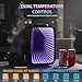 Crystals 4/10/15L Litre Mini Fridge, Table Top Small Fridge Cooler & Warmer for Car Bedrooms Desk Office, 12V DC - 220 AC, Mini Fridge for Bedrooms (RGB Infinity - BLACK, 4L Lights)