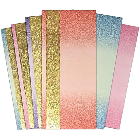 New Fashion House NFH Shagun Money Envelopes (Pack of 20) Fancy Gifting Wallets for Wedding Eid Diwali Christmas, Assorted Cover