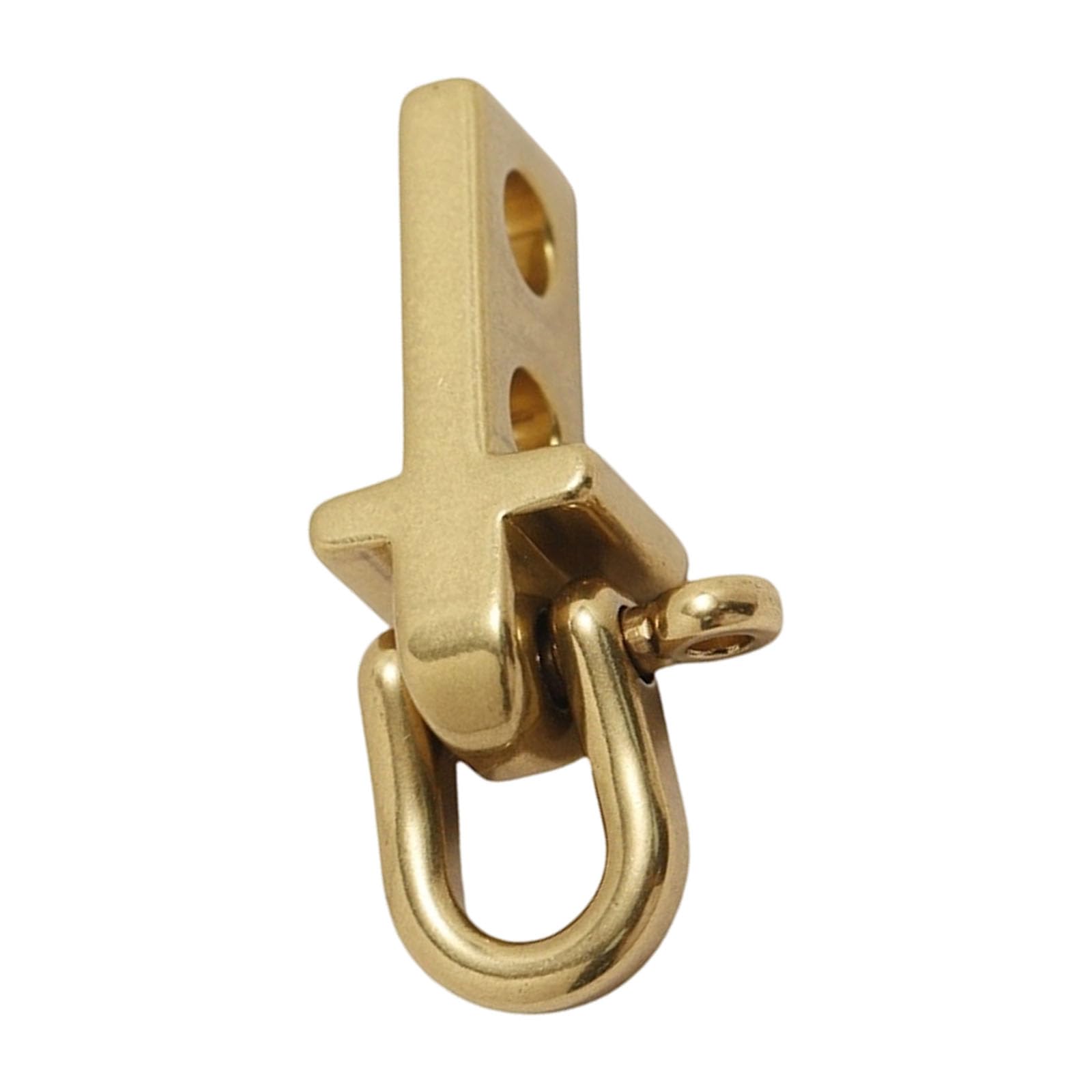 Whoasyst Copper Keyring Holder with Hoof Buckle Heavy Duty Brass Keychain Accessory for Purse Backpack Luggage Bronze Keychain Accessories