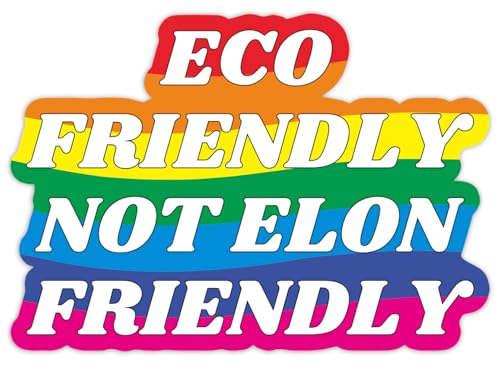 Anti Elon Bumper Magnet for Car - Eco Friendly Not Elon Friendly Car Bumper Magnets - Colorful