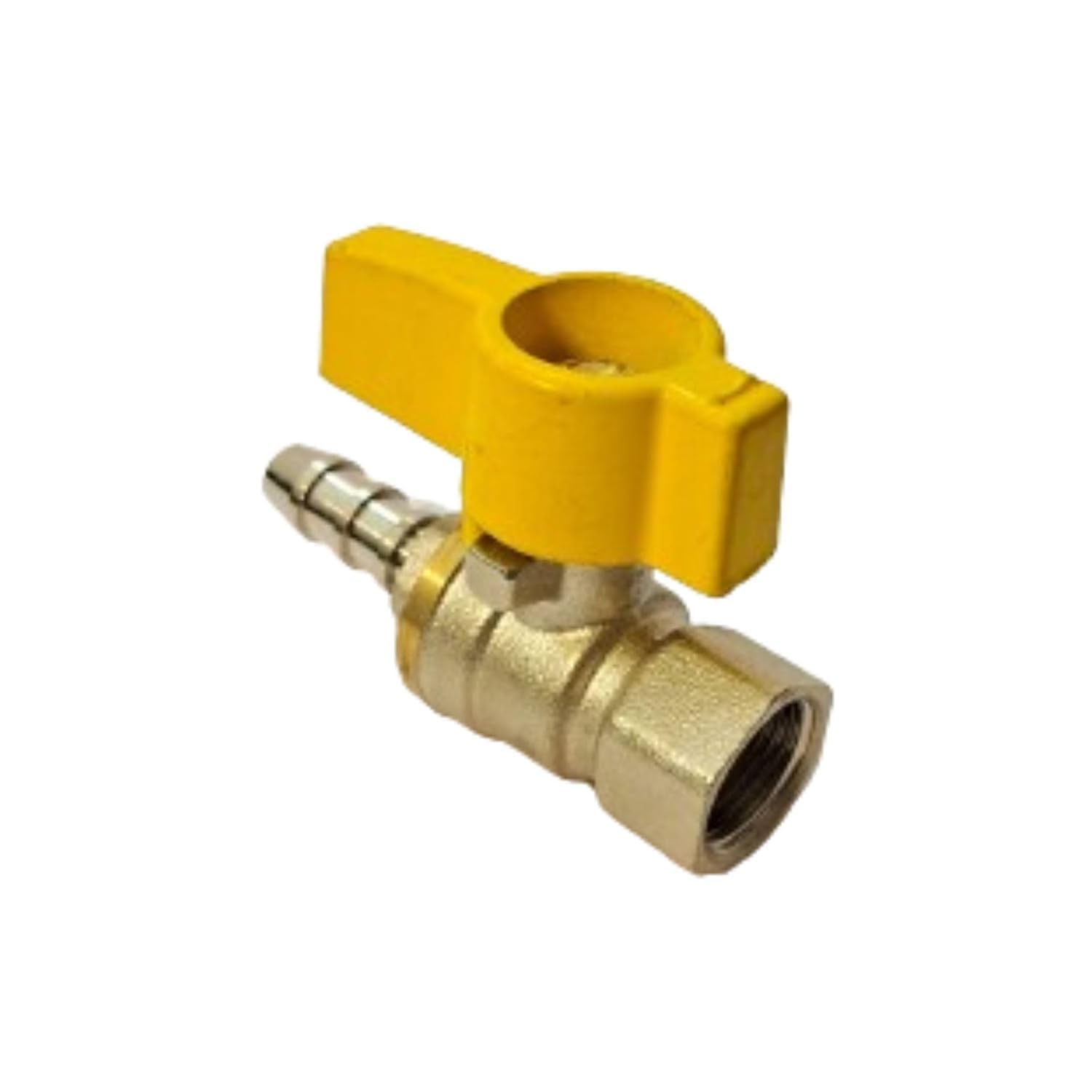 DELTA Brass Ball Valve Pipe Line Fitting Thread Size 3/8" BSP (Female) for Air | Gas | Water Supply with Outlet 10 MM Nozzle for Domestic and Commercial Use Pack of 1-image-9
