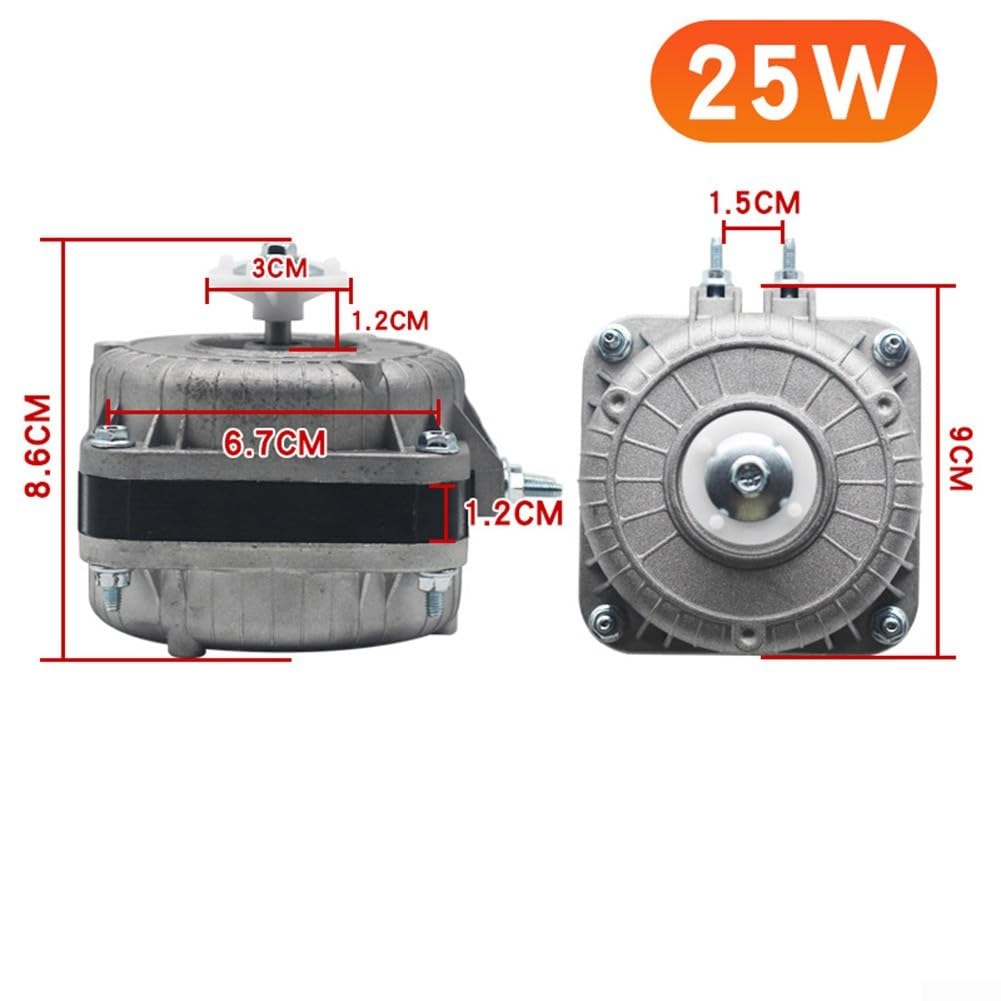 Silnik Wentylator Chłodzenie Chłodziarka do sprężarki Kondensator Miedź Aluminium 25W Do lodówki(40w)