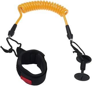 Inzopo - 1 correa de poliuretano termoplástico para bodyboard y tabla de surf, 7 mm, color amarillo