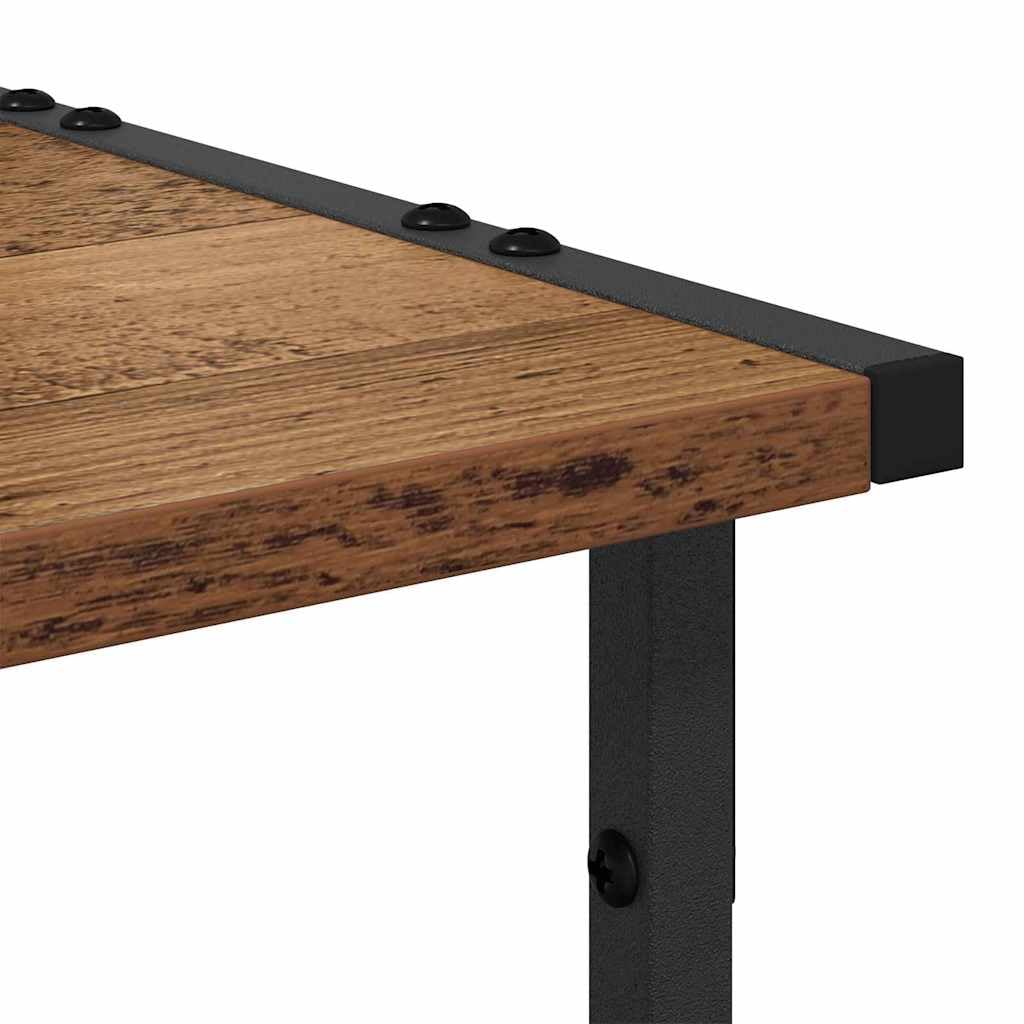 Druckerständer Altholz 41 x 28 x 33,5 cm Holzwerkstoff Beistelltisch für Büro Wohnzimmer Schlafzimmer