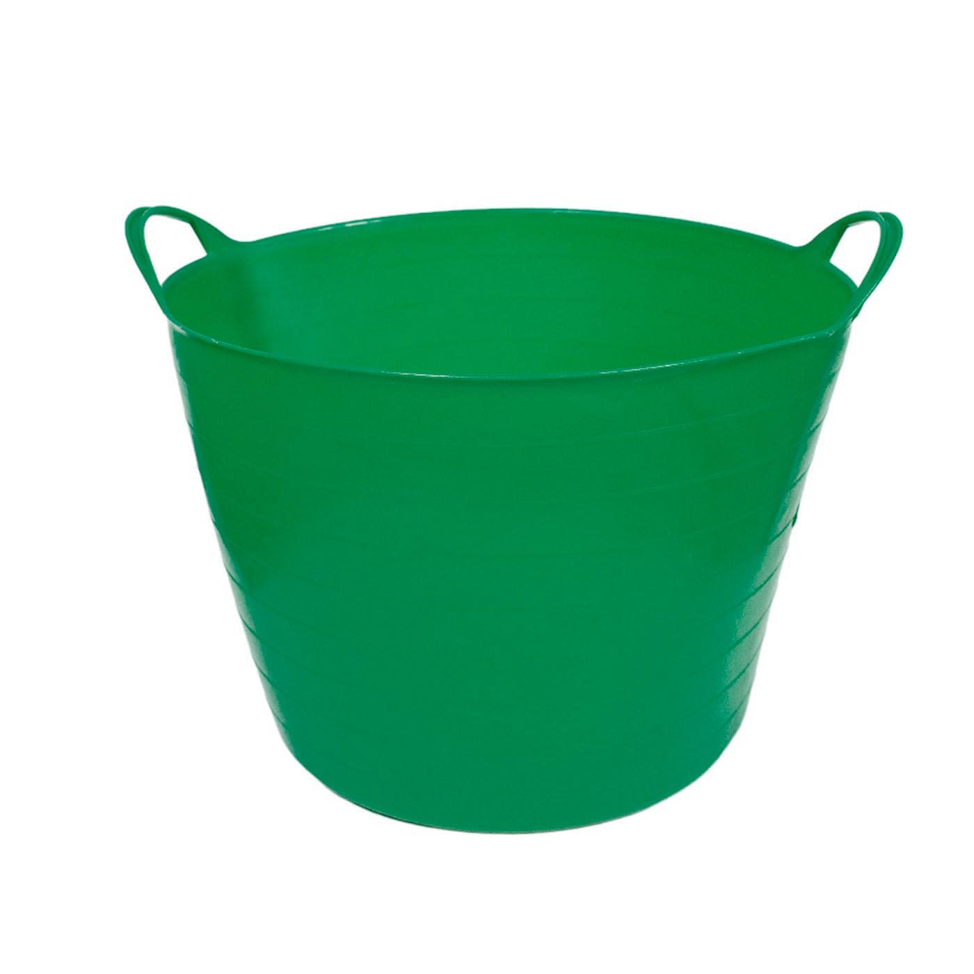 Tradineur - Pack de 6 Capazo Flexible - Capacidad de 42 litros - Ideal para Trabajo de Vendimia, Agricultura - 45 x 33 cm - Color Verde
