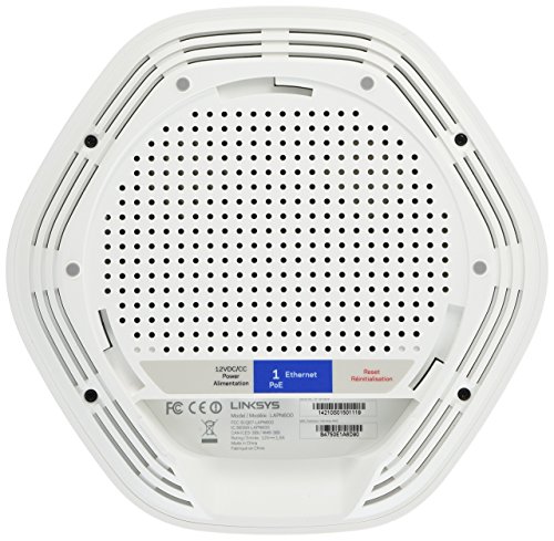 Image of Linksys LAPN600: Wireless Business Access Point, Wi-Fi, Dual Band 2.4 + 5 GHz N600, PoE, Range Extension via WDS and Workgroup Bridge (White)
