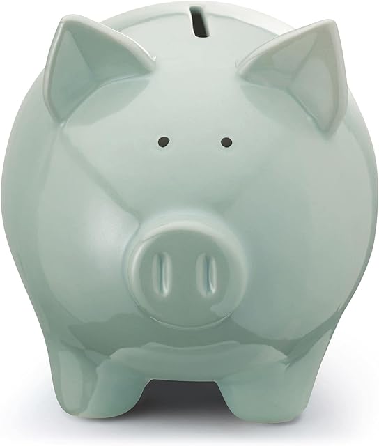 Mousehouse Gifts Blue Pig Money Bank - Small