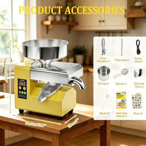 Máquina de prensa de aceite de acero inoxidable para cocina 3