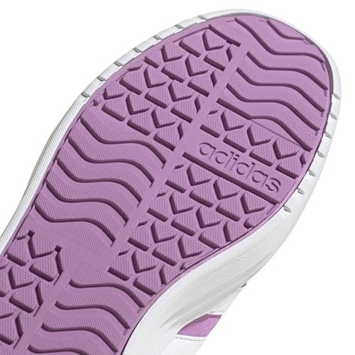 Image of adidas Womens Vl Court Bold Lace Up Sneakers Shoes Casual - Pink