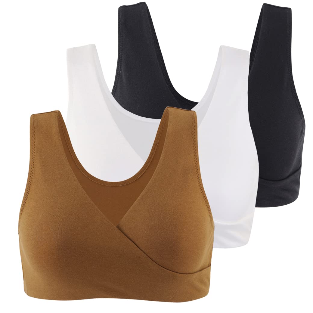 COLOMI Reggiseno Premaman Allattamento Reggiseno Allattamento in Cotone Senza Fili