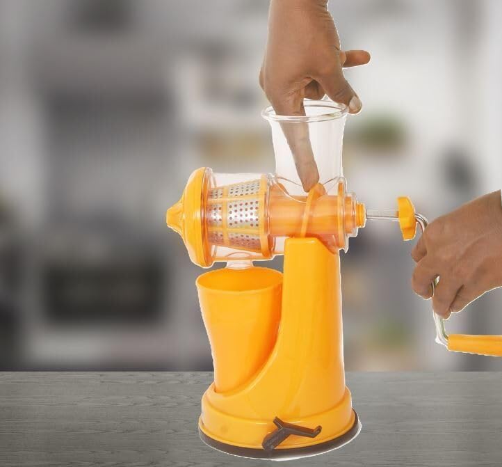 Image of Aluminium Manual Fruit Juicer Hand Press Citrus Juicer for Orange Lemon Lime | Metal Juice Extractor with Strong Handle | Heavy Duty Hand Squeezer Press Tool | Manual Kitchen Juicer for Home Use