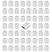 ThreeBulls 100 Pcs 3/64-inch Wire Rope Aluminum Sleeves Clip Fittings Cable Crimps
