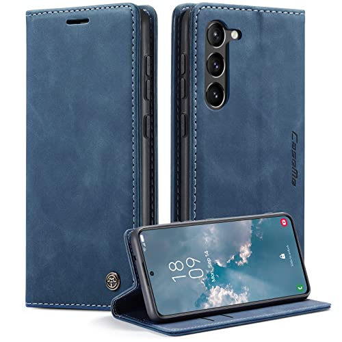 KZB Handyhülle für Samsung Galaxy S23 5G Hülle Premium Lederhülle Klappbar Flip Case Tasche Magnet Kartenfach Standfunkt...