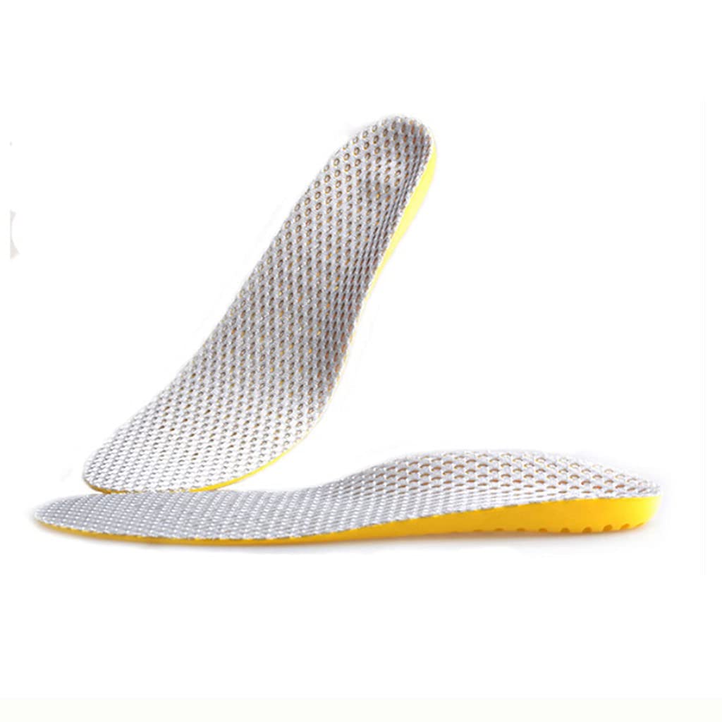 Plantillas De Soporte Ortopedia para El Pie De Sudor Que Absorbe Inertes Antideslizantes Cómodos para Hombres Y Mujeres(Silver Gray)