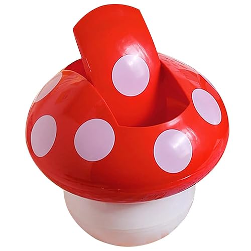 Healeved Mini bote de basura para escritorio hongos pequeños para baño tocador escritorio mesa o mesa de café