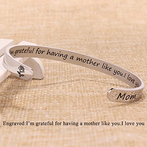 Btysun Mothers Day Gifts For Mom From Daughter Son Bracelets For Women Inspirational Mom Gifts Cuff Bracelets Birthday Stepmom Bonus Mothers Day Jewelry thumb #4