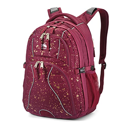 Image of High Sierra Swerve Laptop Backpack, One Size, Copper Splater /Maroon