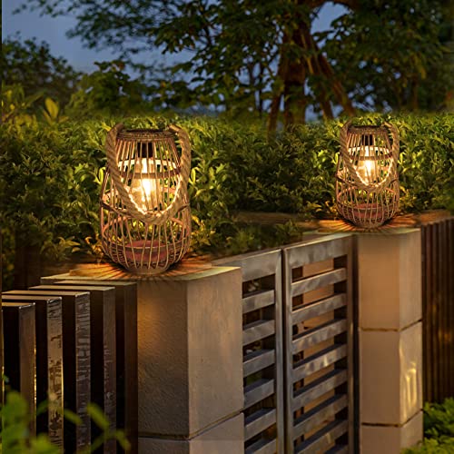 Solar Rattan Lanterns