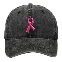 Octobre Rose Casquette De Baseball Sensibilisation Cancer du Sein Unisexe, Octobre Rose 2025 Accessoires Chapeau De Sport Casquette Visière Ruban Femme Casquette De Baseball