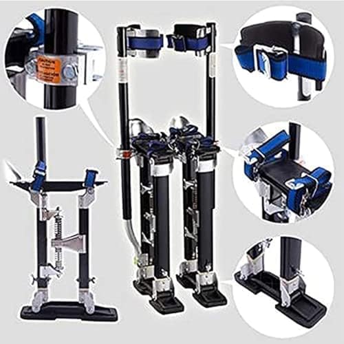 Adjustable Drywall Stilts 15-23 Inch Heavy Duty Aluminum Construction Tools for Painting & Plastering - Lightweight Raising Stand for Professionals & DIY