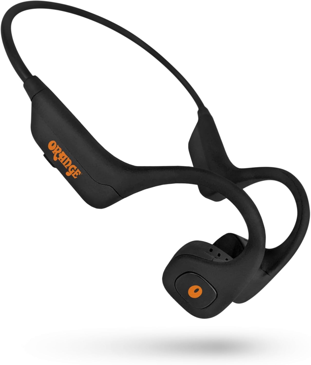 Orange Bone Conduction Headphones, with Magnetic Charger