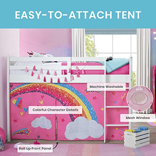 Jojo Siwa Loft Bed Tent - Curtain Set For Low Twin Loft Bed (Bed Sold Separately) By Delta Children #TOP3