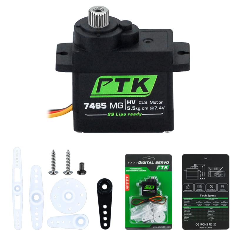Amazon.com: PTK 7465 MG 13g Micro Digital Servo Metal Gear