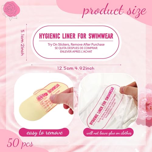 Try On Stickers for Swimwear Adhesive Protective Hygiene Liners Strips for Swimwear Sticker Swimsuit Bikini2