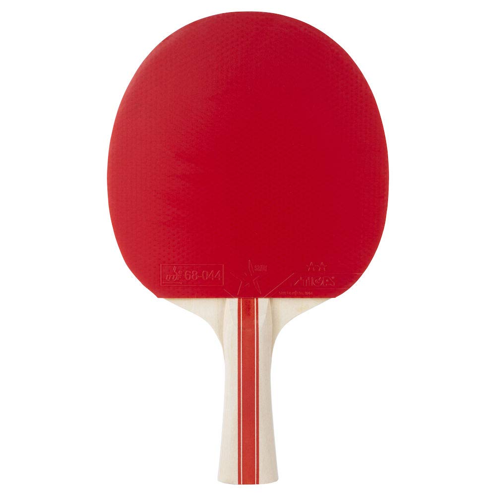 STIGA React 2-Star Pala de Ping Pong, Negro/Rojo