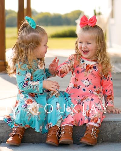 Image of Toddler-Girls-Fall-Clothes-Set Little Girls Highlow Tunic Tops+Leggings Outfit Boutique Clothing