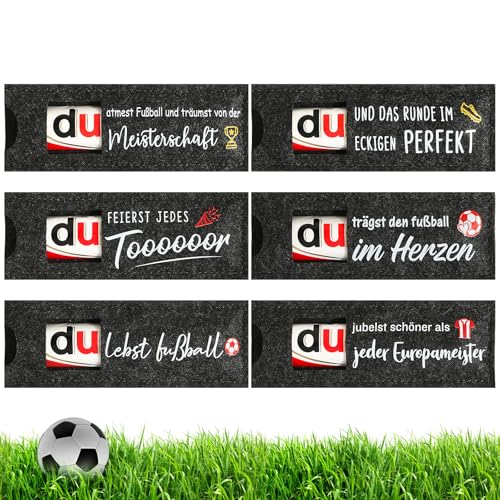 BOFUNX 6pcs Fußball Fan Geschenke für Schokolade Verpackung Geschenk Verpackung Geburtstag Fussball Geschenk Team Geschenk