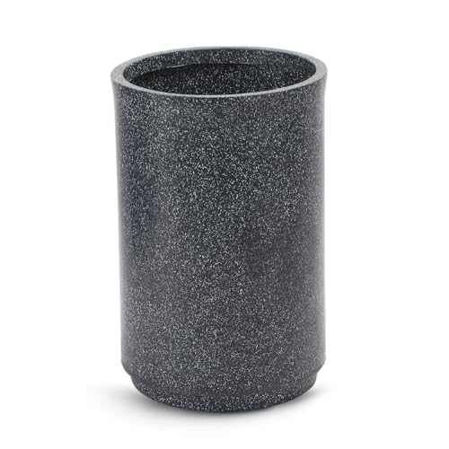 Image of GTB Cylinder German Polymer Pots for Plants Highly Durable Polymers Lightweight Indoor Outdoor Plant Pots, Flower Pot Gamla Tree Planter Container Planters(Plant not Included) (Grey Marble, 18 inch)