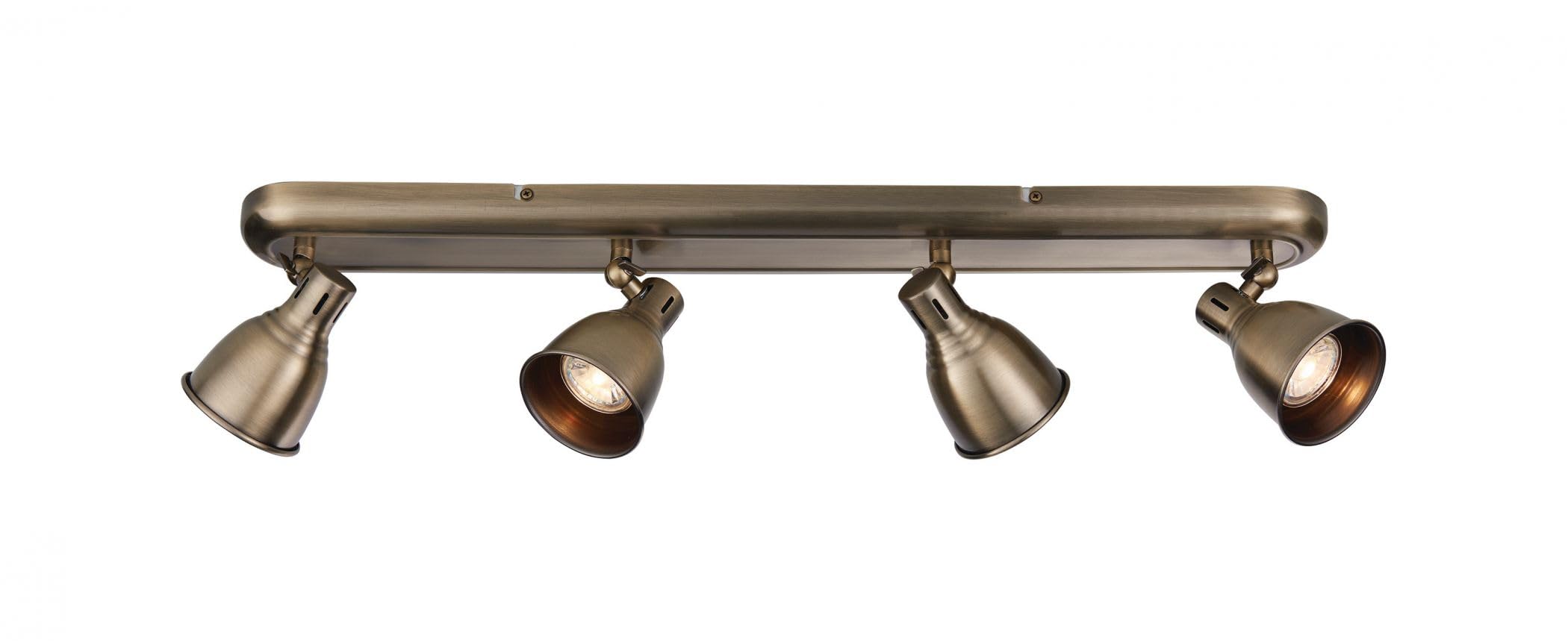 Luminosa Lighting Luminosa Westbury Led 4 Light Spotlight Antique Brass PlateGu10 from B&Q