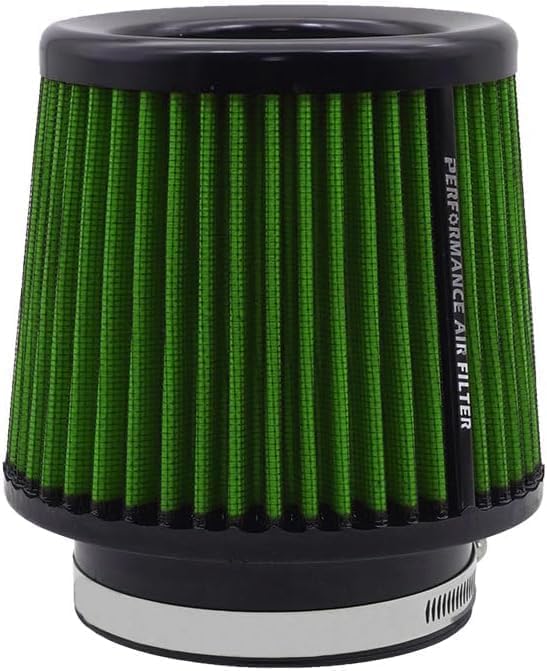 Filtro de aire universal en forma de cono de 76 mm, 89 mm, 101 mm, entrada de aire de alto rendimiento, cono redondo, filtro de aire, limpiador para coches de carreras deportivas, 3 tamaños en uno