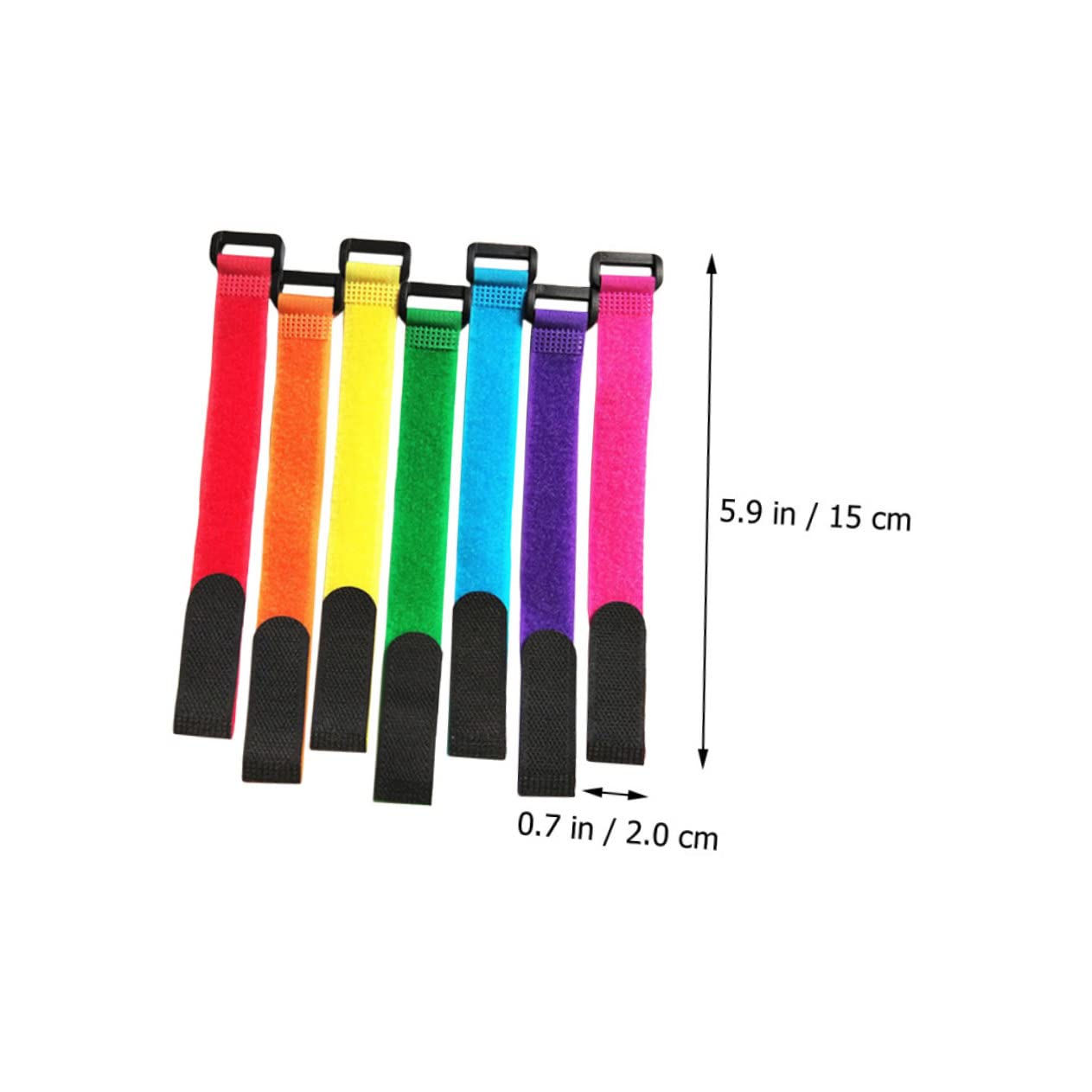 BIUDECO Fishing Rod Ties 20pcs Reusable Straps Daily Use Fixing Straps Lightweight and Compact for