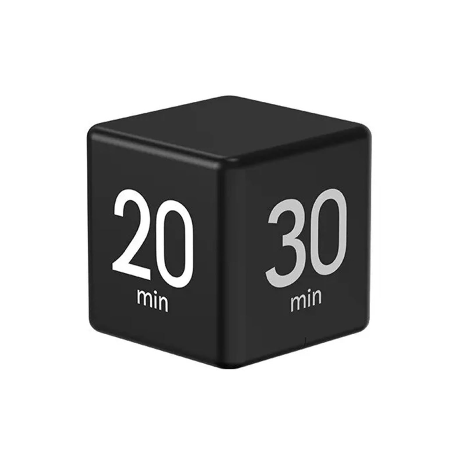 Time Cube Timer Kitchen Kids For Management Countdown Settings 15 20 30 60 Minutes Reliable Efficient(Black)
